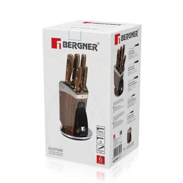 خرید سرویس کارد آشپزخانه برگنر (Bergner) مدل Gustorf 6 پارچه ،خرید چاقوی آشپزخانه 4