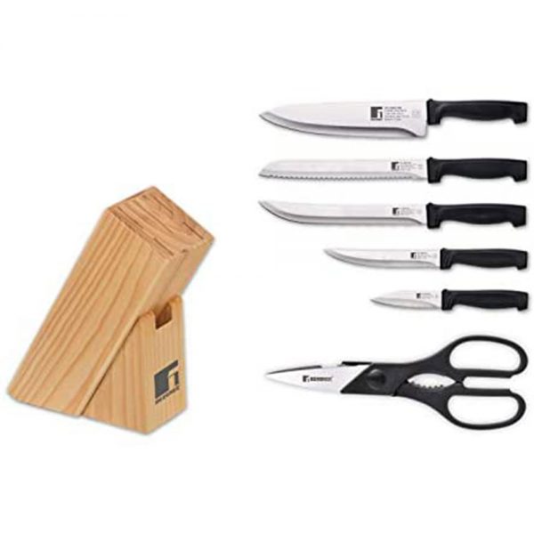 خرید سرویس کارد آشپزخانه برگنر (Bergner) مدل GIYO 7 پارچه، سرویس چاقو استیل، سرویس کارد آشپزخانه، خرید چاقو آشپزخانه 2