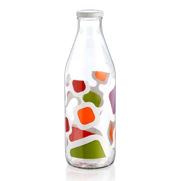decorated glass bottle sirio vision